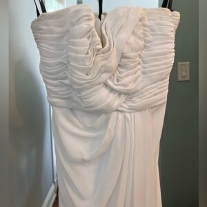 White formal floor length gown
